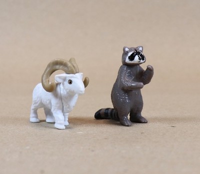 Kinder Surprise Natoons Animals Raccoon Movable Mini Figure Kinder Joy Ram