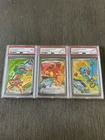 Pokémon First Partner Series 1 Sequential Set Bulbasaur Charmander Squirtle PSA