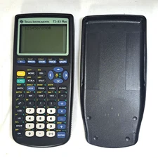 Texas Instruments TI-83 Plus Graphing Calculator with Cover - TESTED