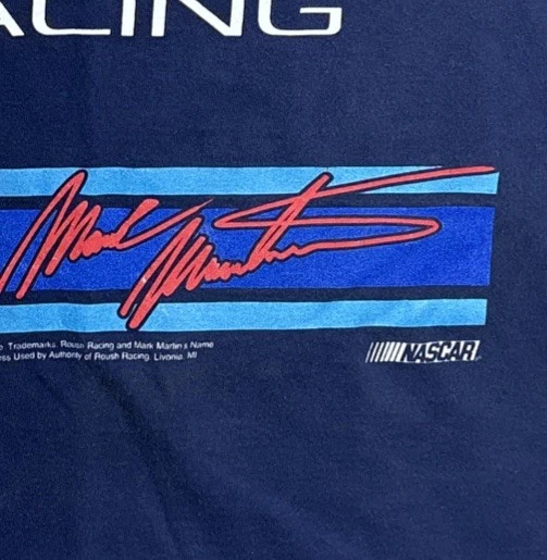 Camisa De Colección Mark Martin Valvoline #6 Racing Nascar Gráfico Años 90 Sin Mangas XL Foto 4 de 4