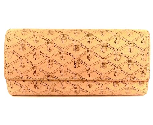 Goyard— Yellow Varenne Long Wallet