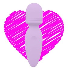 Mini Wand Massager Small Cordless 4.35 x 1.18 Inch, Light Purple