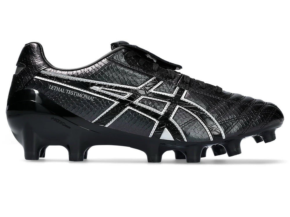 Asics Lethal Testimonial 4 IT Triple Black Football Boots Mens US