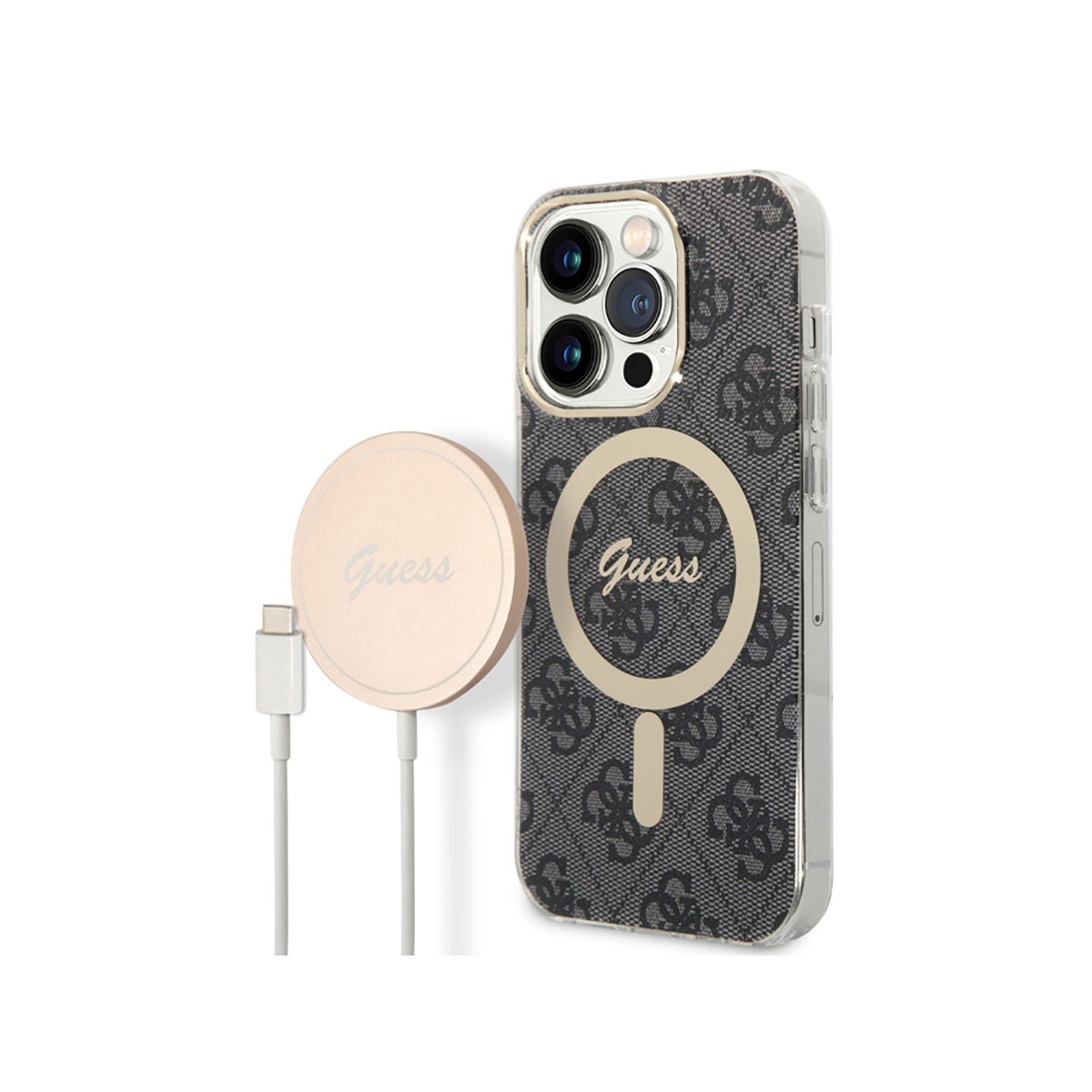 Coque iPhone 14 Pro fine contre les rayures avec chargeur sans fil 15W