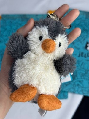 Jellycat Peanut Penguin Plush Keychain Bag Charm Cute Gift NWT Holiday