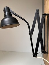 alte Scherenlampe SIS Werkstattlampe Bauhaus Lampe 30er Jahre Scissor Lamp