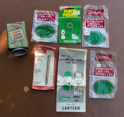 #ad COLEMAN LANTERN MANTLES AND COLEMAN PARTS C $34.99