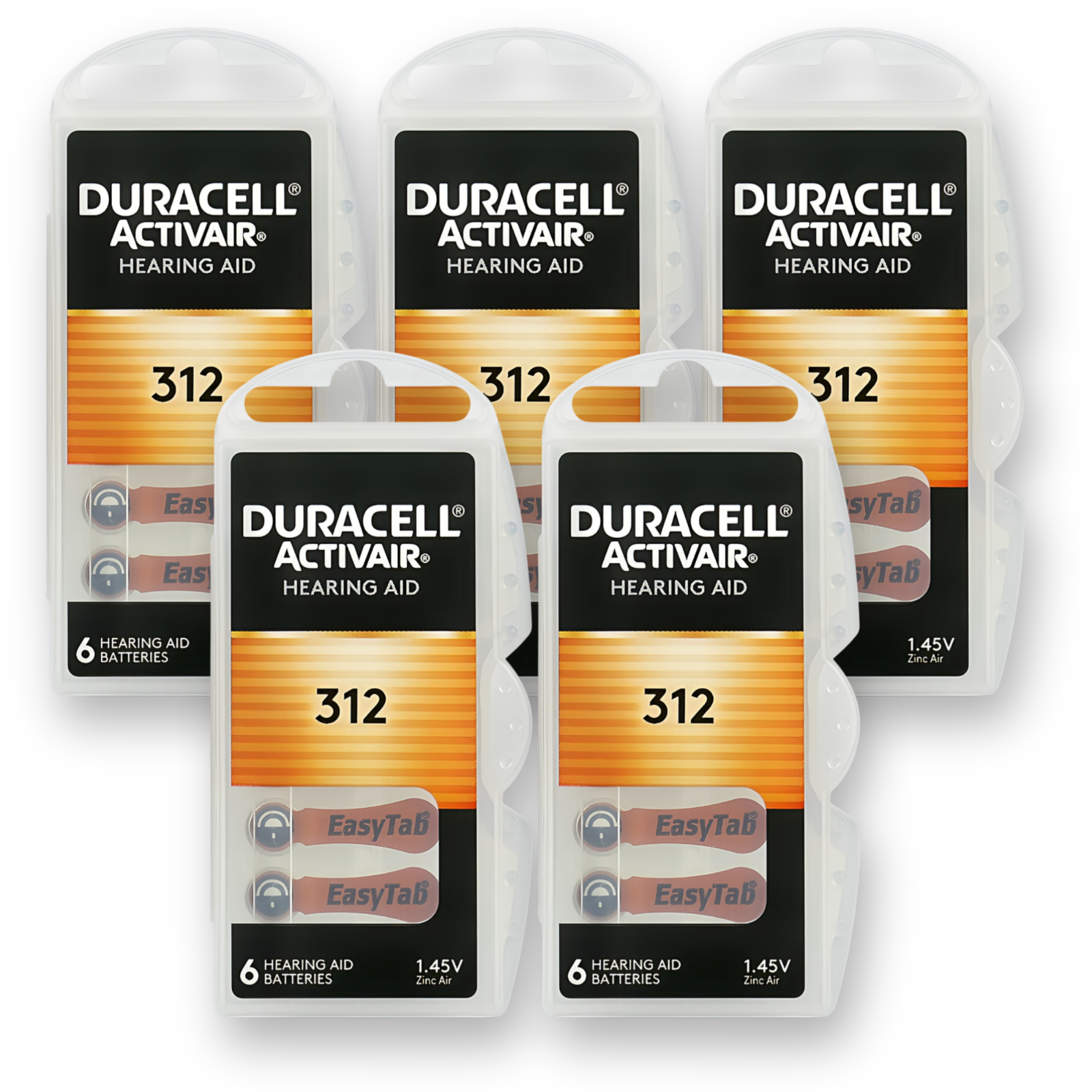 30x DURACELL Activair 312 Batteries Hearing Aid 1.45V PR41 *EXPIRY 11/2028*