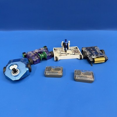 HEXBUG BattleBots Lot 4 Robots + 2 Controllers Parts/Repair Tested
