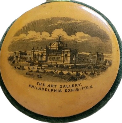 1776-1876 Centennial  Commorative Arts Gallery Philadelphia Exhibition Wood...
