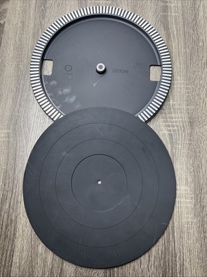 Vintage Denon DP-60 Turntable  Platter & Mat  Great Condition OEM Parts Great!