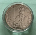 2013 British Two Pound  Britannia Bullion Coin 1 Troy Ounce Silver 0.999 Purity