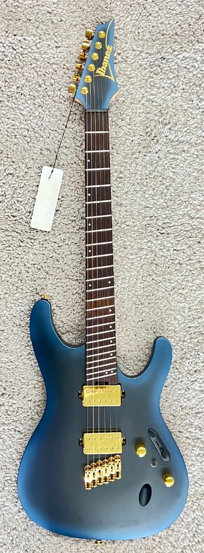 Многогранная гитара Ibanez SML721MAM Axe Design Lab, матовая поверхность Midnight Arctic Ocean