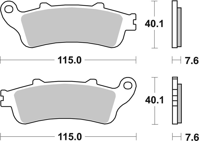 Plaquettes de frein Brembo 07HO44SA pour stopper le fading des freins de moto