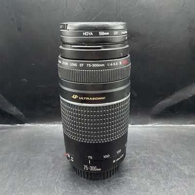 CANON EF 75-300mm f/4-5.6 III USM Ultrasonic Telephoto Lens + HOYA UV Filter