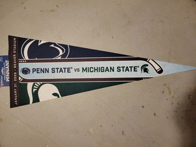 Beaver Stadium Penn State Michigan State Hockey January 31, 2026 12x30 Pennant