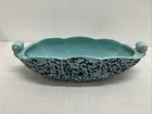 McCoy Pottery 15” Bowl Oblong Vintage Turquoise Small Planter Vintage USA