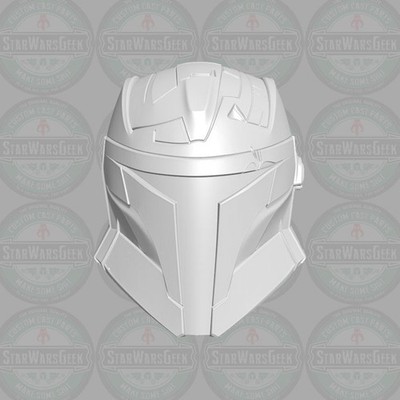 Mandalorian Security custom head for 1:6 1:10 1:12 1:18 Star Wars action figures