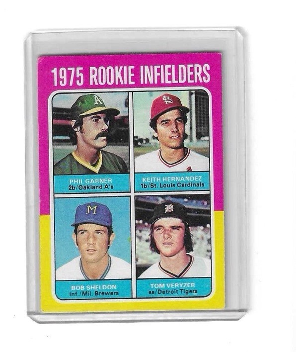 1975 Topps Infielders Phil Garner Keith Hernandez Bob Sheldon #623 Rookie RC