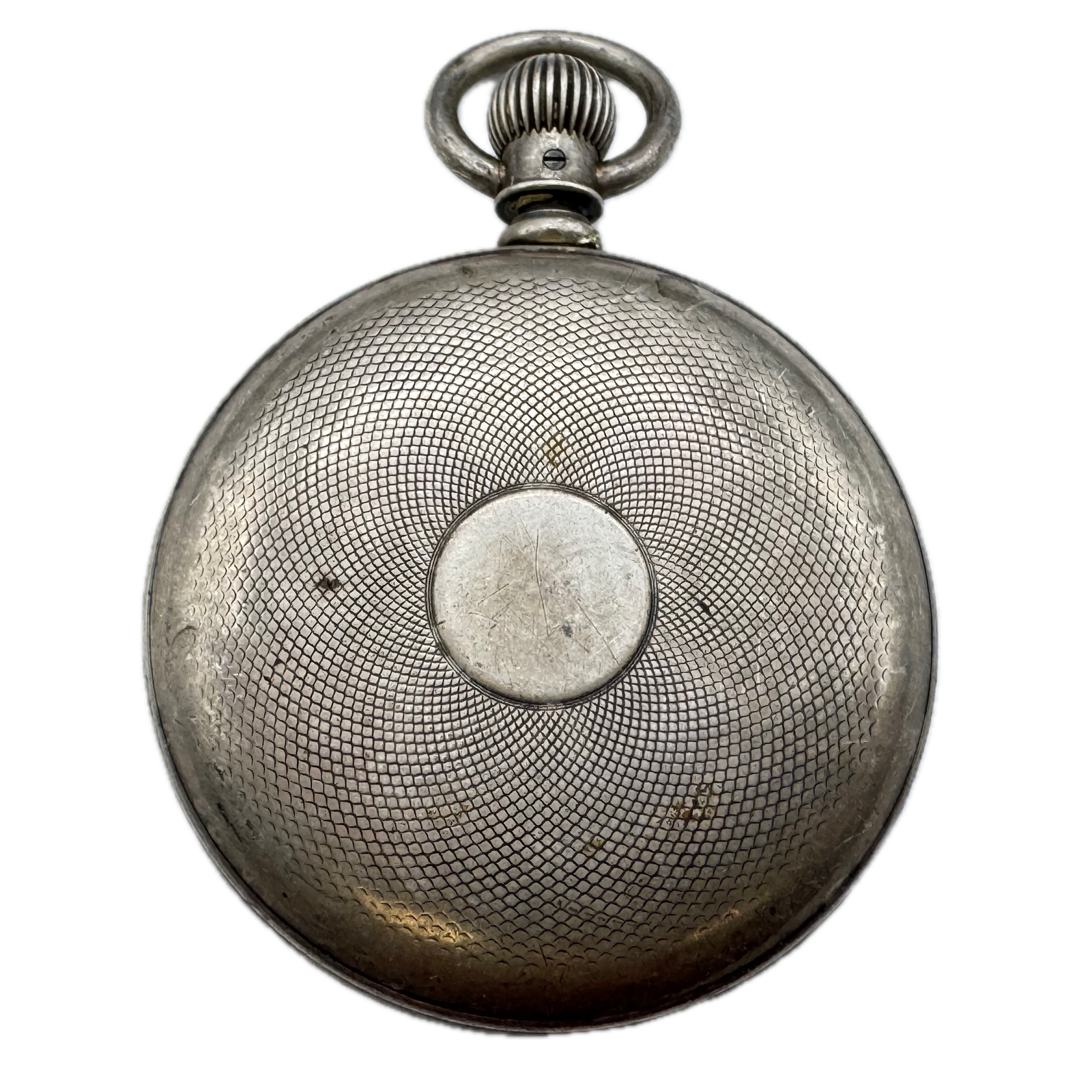 Antique 14 Size Silver Plated Open Face Pocket Watch Case Scaled USA