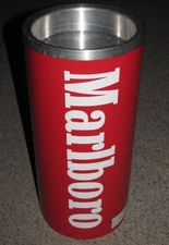 Vintage 21" MARLBORO Phillip Morris FLOOR ASHTRAY Standing Tube