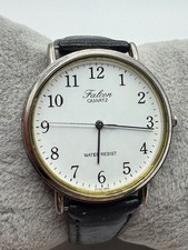 Men's Citizen Q Q Falcon Silver Tone Quartz Watch New Battery