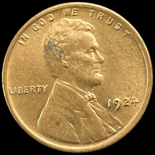 1924 Wheat Cent Lincoln Penny EXCELLENT ~ AU! 1924-P Antique US 1c Coin