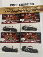 LOT OF 4 Baby Jack Hammer Zman Chatterbait Evergreen 1/2 Oz.  GREEN PUMPKIN NIP