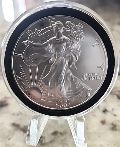 2004 American Silver Eagle Uncirculated 1oz .999 Fine Silver