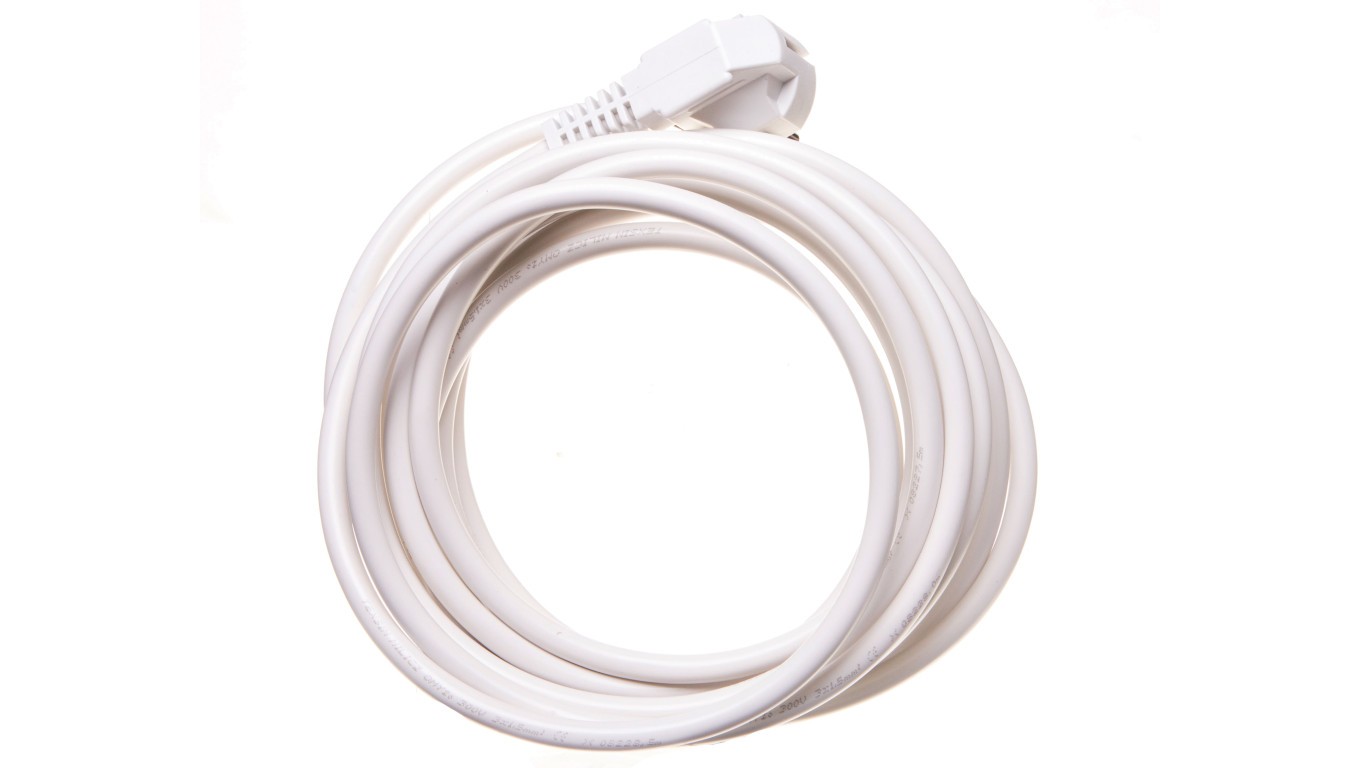 Connection cable W-3 3x1.5 mm² white with plug 51.939