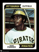 1974 Topps #252 Pittsburgh Pirates HOF Dave Parker Rookie Baseball Card EX. rookie card picture