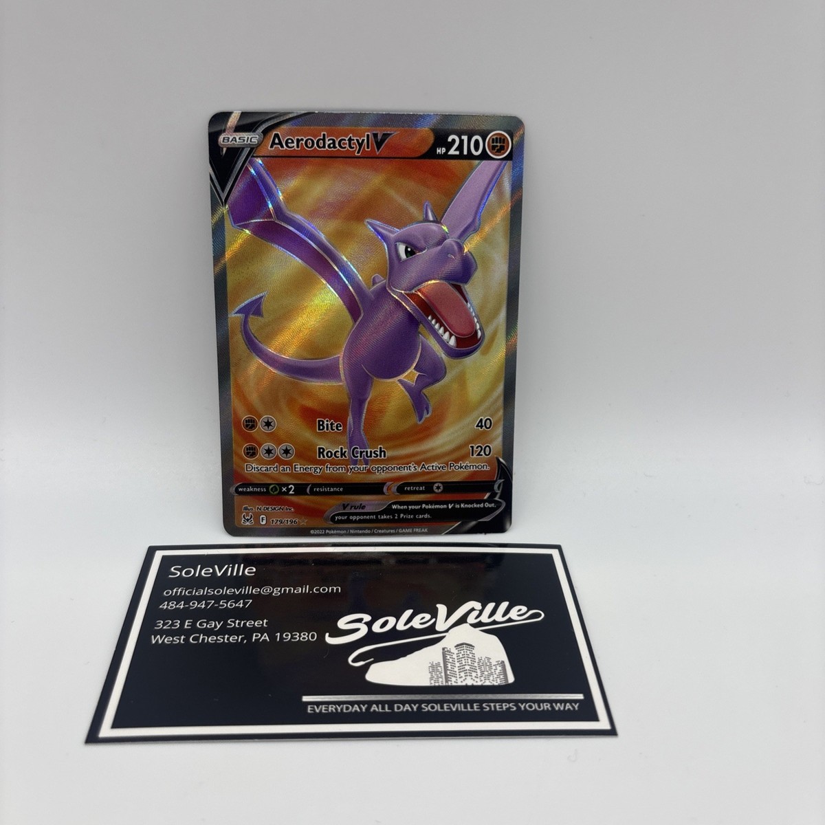 aerodactyl v pokemon card Trading Game Lost Origin Ultra Rare #92 holofoil pattern or surface detail) PSA 1 Aerodactyl V (Alt