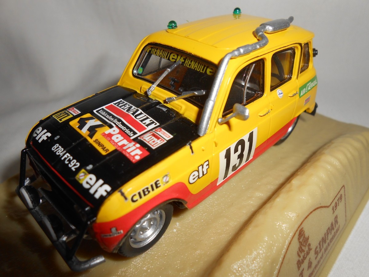 R4 Sinpar N°131 – Rallye Paris-Dakar 1979 – Norev 1/43 – Neuve