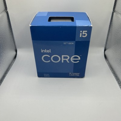 Intel Core i5-12400F 12th Gen (Alder Lake) Desktop CPU LGA1700 Retail Box- New