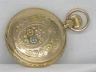 ANTIQUE 18S ELGIN SOLID 14K MULTI-COLOR HUNTER'S CASE POCKET WATCH, SERVICED!!