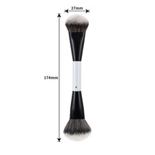 Dual-Ended Makeup Brush – Foundation & Blush & Contour – Soft Premium Synthetic