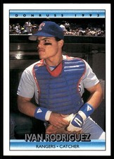 Ivan Rodriguez 1992 Donruss #289 Rangers MLB READ FREE SHIPPING AutographDen