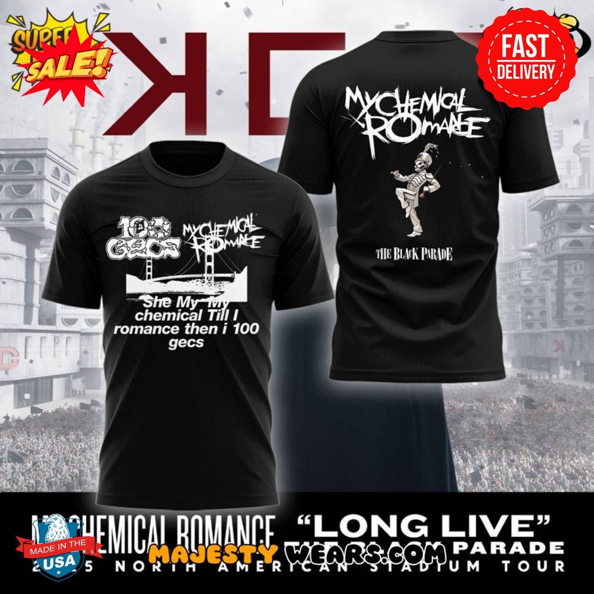 【希少】 My chemical romance 公式Tシャツ ブラック S mychemical006-1.jpg