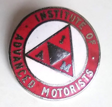 Institute of Advanced Motorists lapel pin badge enamel cars motoring driving vtg