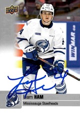 Liam Ham - Signed 2019-20 Upper Deck CHL Card #185