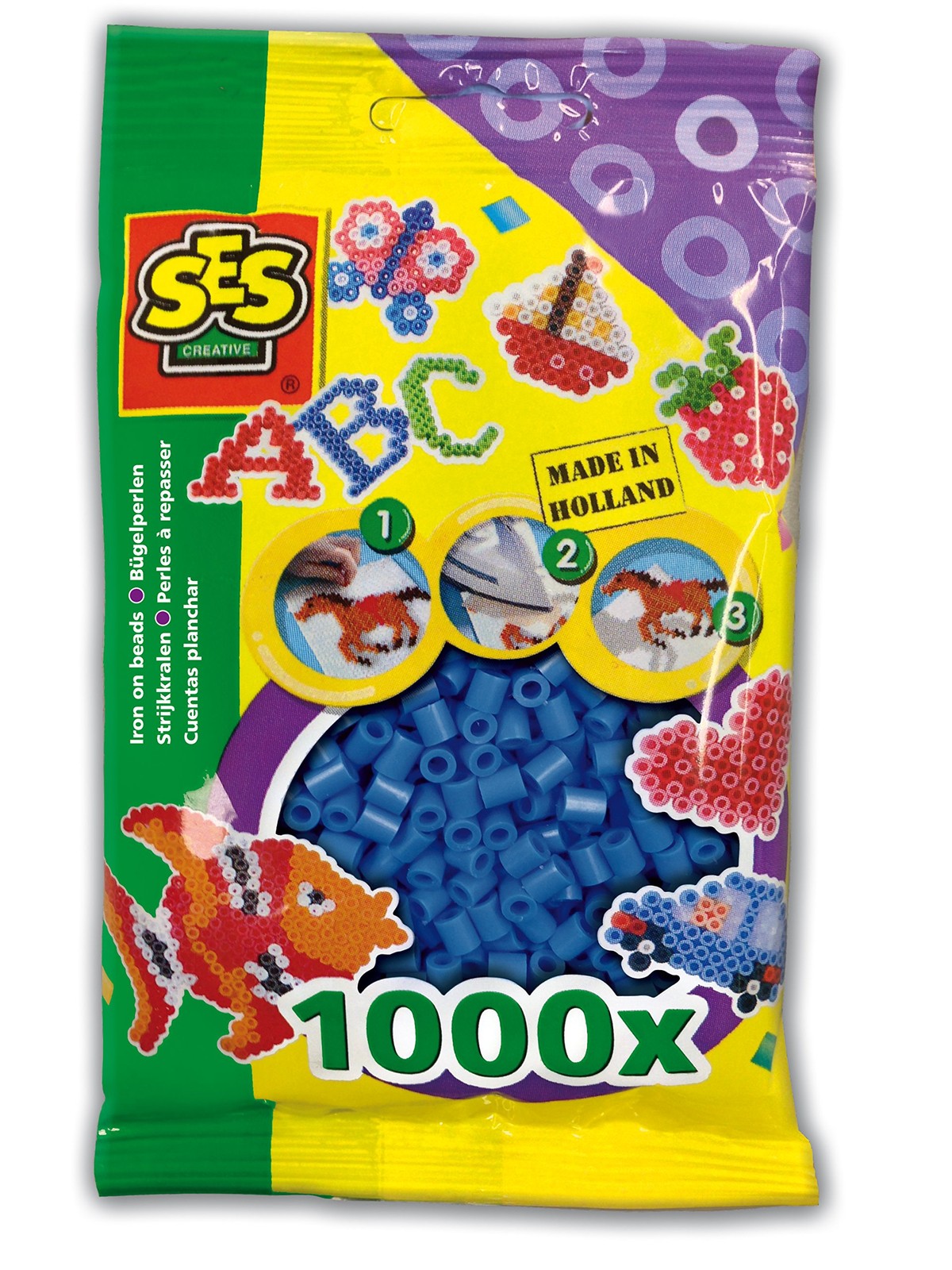 Детские бусы SES Creative 00724 с металлическими вставками темно-синий 1890₽