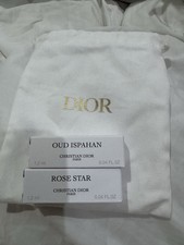Dior Mini Perfume Bundle Oud Ispahan & Rose Star + Dior Dust Bag NEW