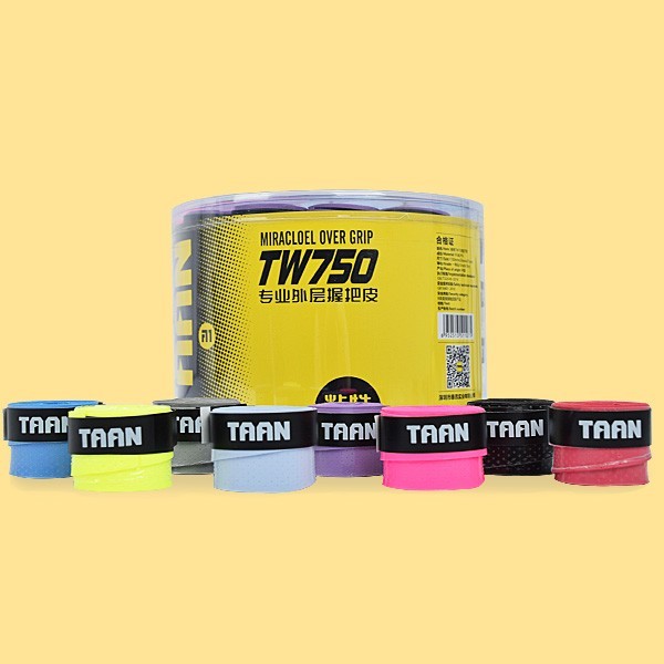 TAAN Badminton Tennis Squash Overgrip 075mm Racquet Tape 60GripsPack TW750 15690₽