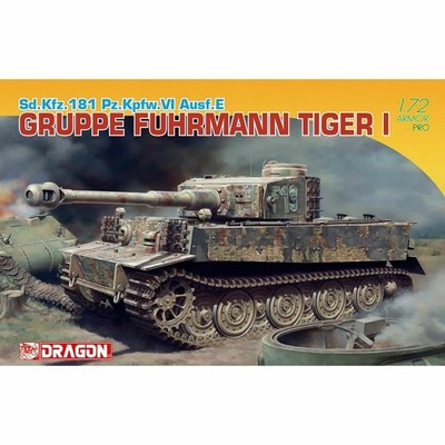 DRAGON 7368 1/72 Sd.Kfz.181 Pz.Kpfw.VI Ausf.E Gruppe Fuhrmann Tiger I Model Kit