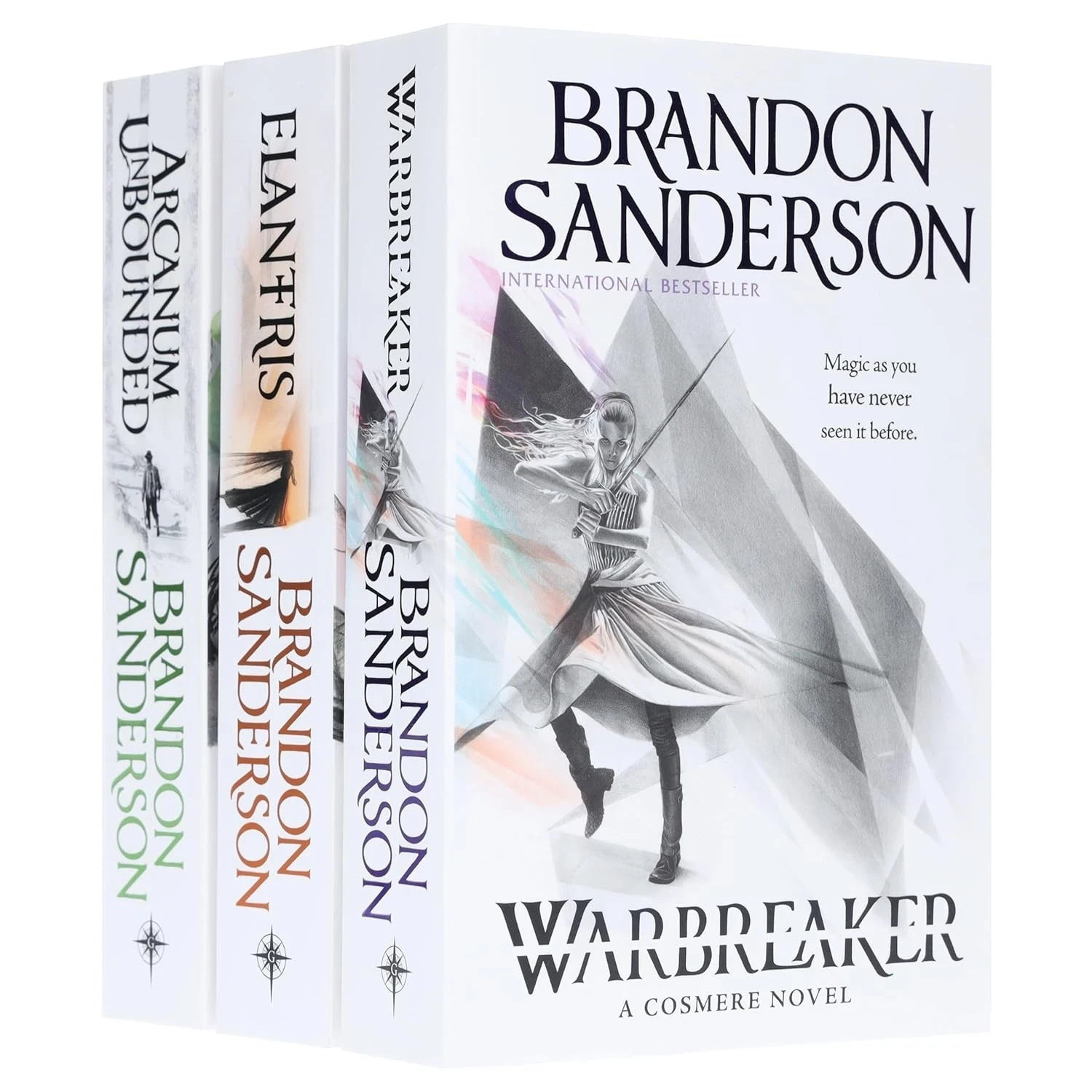 Brandon Sanderson Collection 3 Books Set Arcanum Unbounded, Elantris, Warbreaker