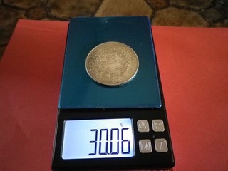 une pièce de 50 francs hercule argent 1975