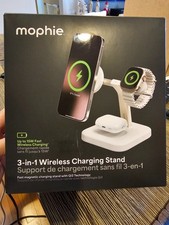 Mophie - Qi2 3-in-1 Charging stand - White- MADE FOR APPLE PRODUCTS