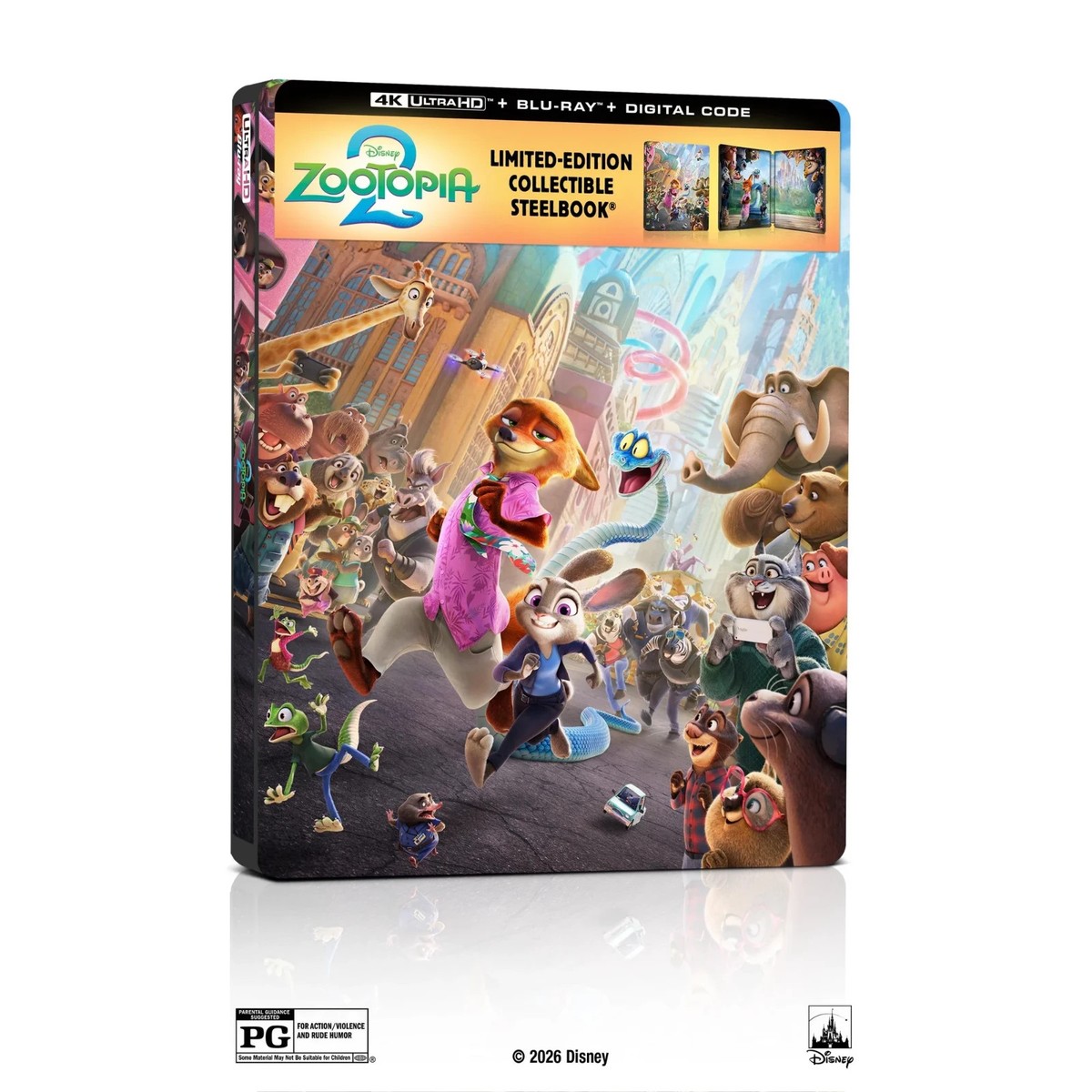 Zootopia 2 - Limited Edition Steelbook (4K Ultra HD + Blu-ray +