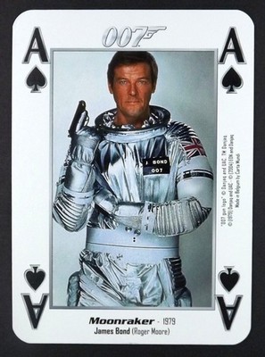 Moonraker Roger Moore 007 James Bond = Ace Spades   Q42
