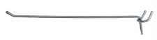  100 PACK USA Made 8 Inch Metal Peg Hooks For 1/8  1/4 Pegboard  Slatwall.